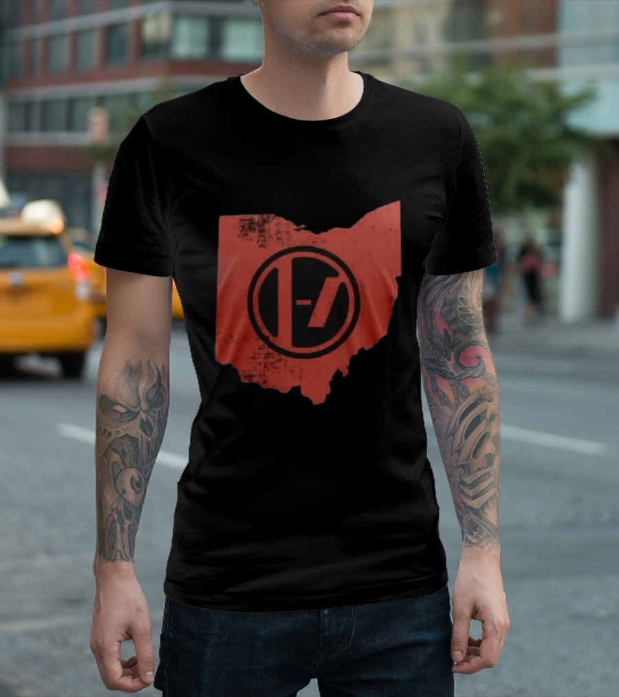 Twenty One Pilots Ohio State Symbol 2026 Stadium Tour Black T-Shirt