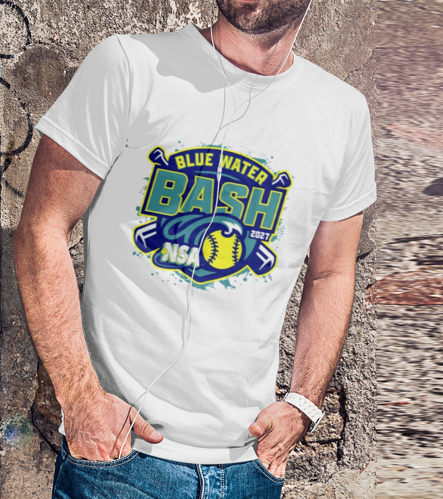 2027 NSA Blue Water Bash Fastpitch Softball Tournament T-Shirt