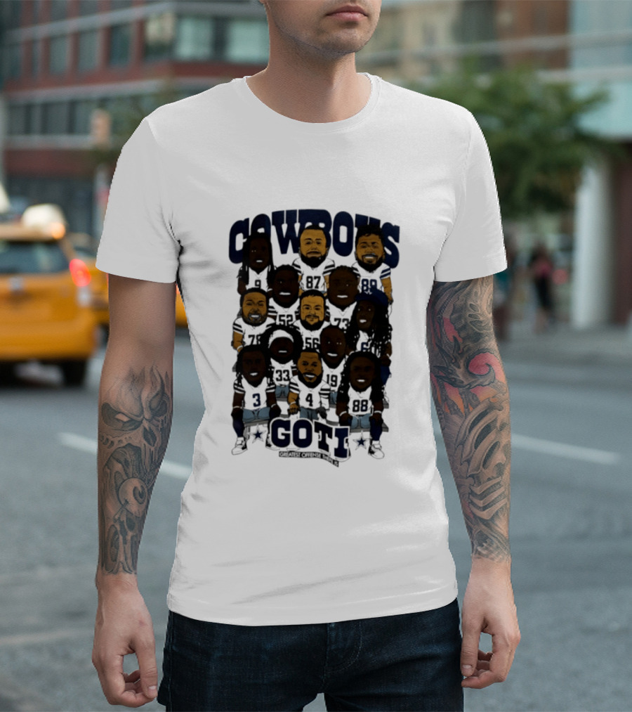 Cowboys Greatest Offense There Is GOTI Caricature Dallas Cowboys T-Shirt