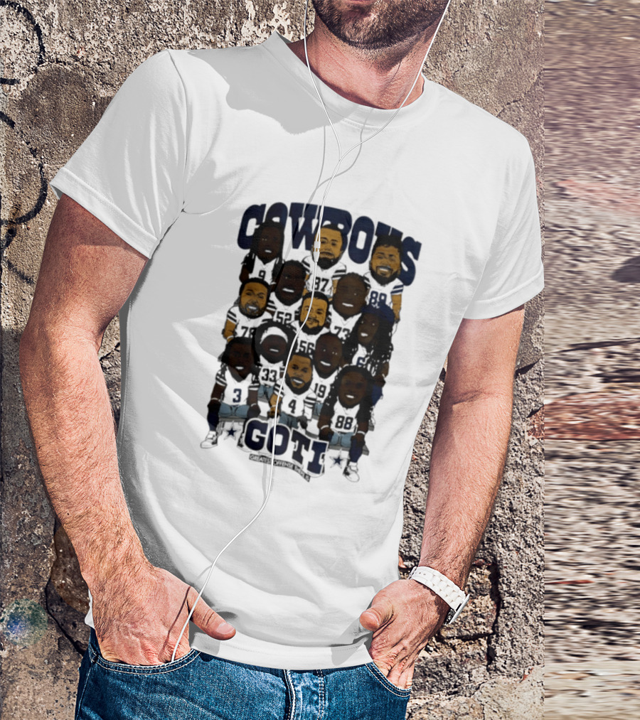 Cowboys Greatest Offense There Is GOTI Caricature Dallas Cowboys T-Shirt