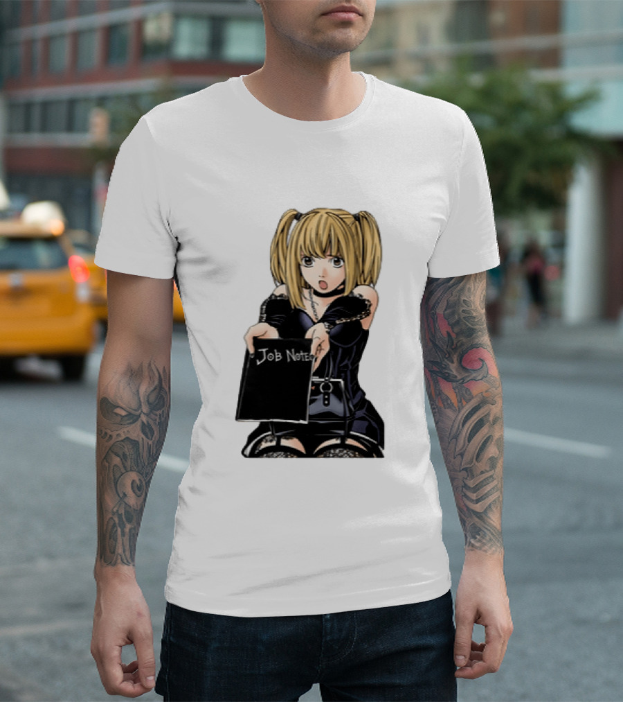 Misa Amane Job Note Anime Character Posing In Gothic Outfit T-Shirt