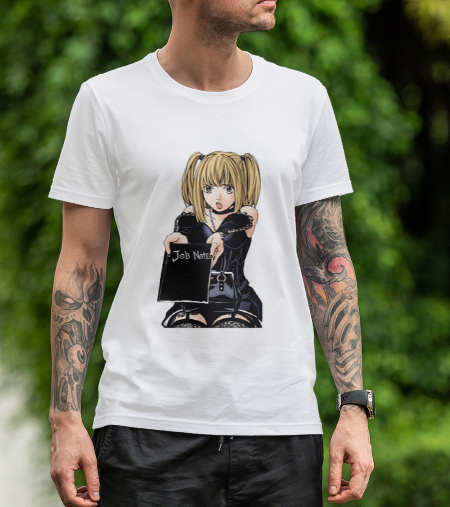 Misa Amane Job Note Anime Character Posing In Gothic Outfit T-Shirt