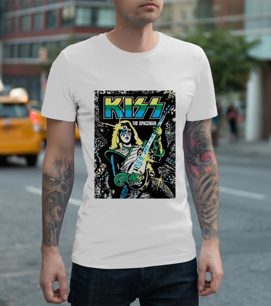 Kiss The Spaceman Ace Frehley Ben Cooper Action Figures Halloween 2026 70s T-Shirt