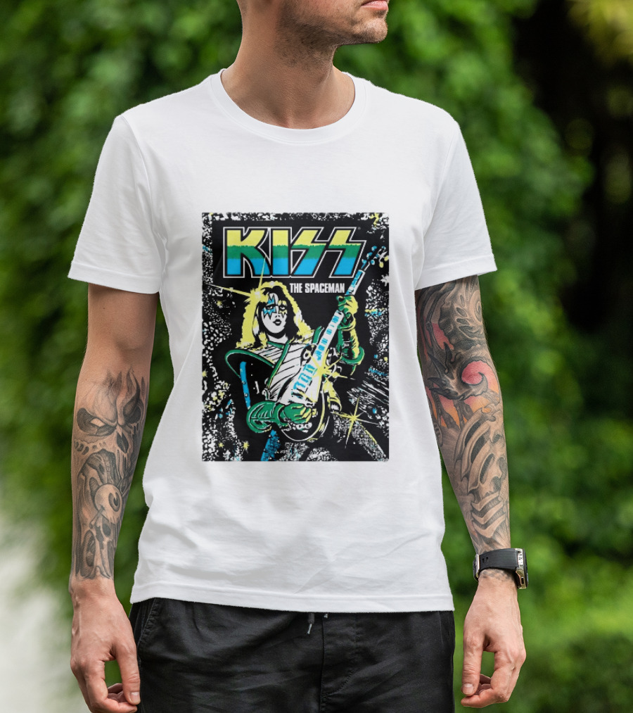 Kiss The Spaceman Ace Frehley Ben Cooper Action Figures Halloween 2026 70s T-Shirt