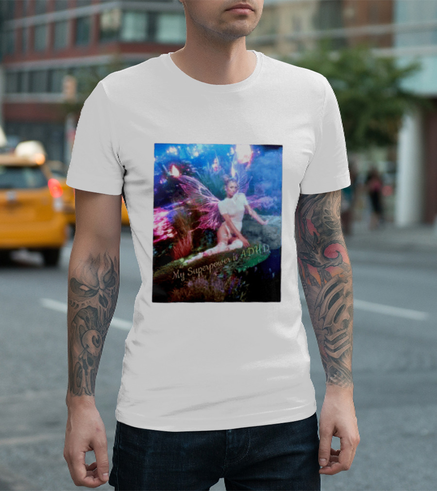 Paris Hilton My Superpower Is ADHD Fairy Meadow T-Shirt
