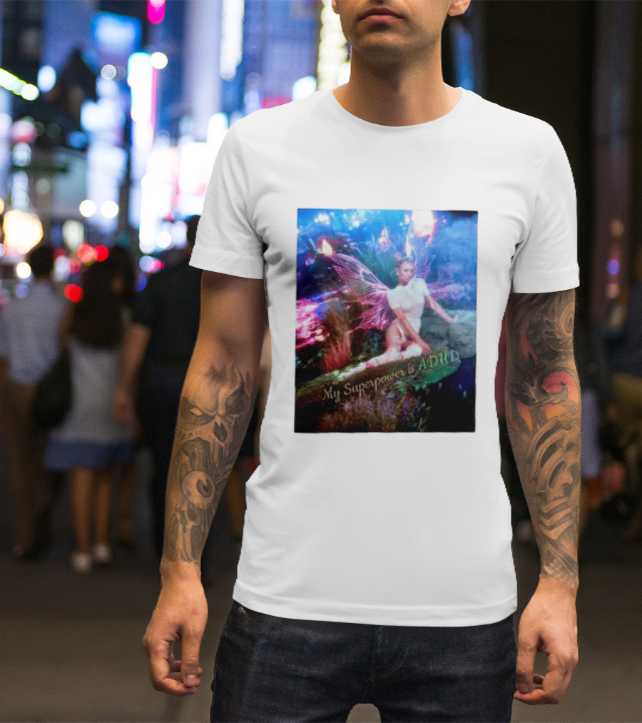 Paris Hilton My Superpower Is ADHD Fairy Meadow T-Shirt