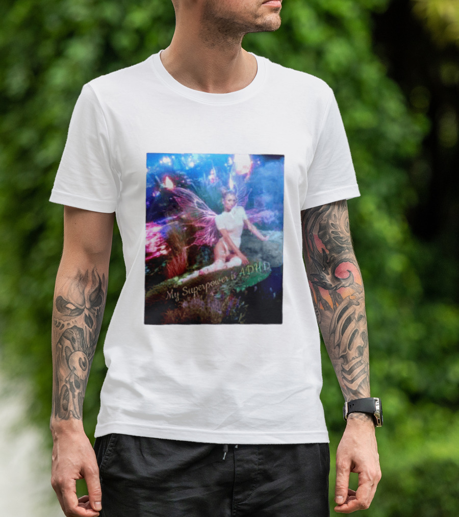 Paris Hilton My Superpower Is ADHD Fairy Meadow T-Shirt