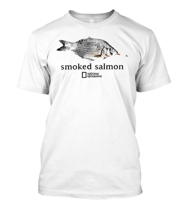 National Geographic Smoked Salmon Fish Cigarette T-Shirt