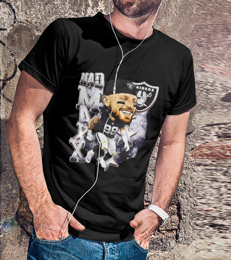 Mad Maxx 98 Raiders Football Player Swag Head T-Shirt