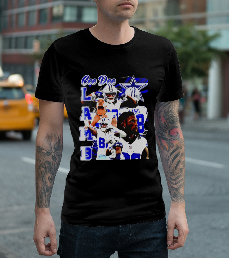CeeDee Lamb Dallas Cowboys Collage LAMB 88 T-Shirt