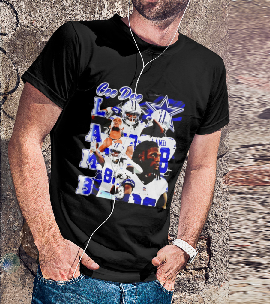 CeeDee Lamb Dallas Cowboys Collage LAMB 88 T-Shirt