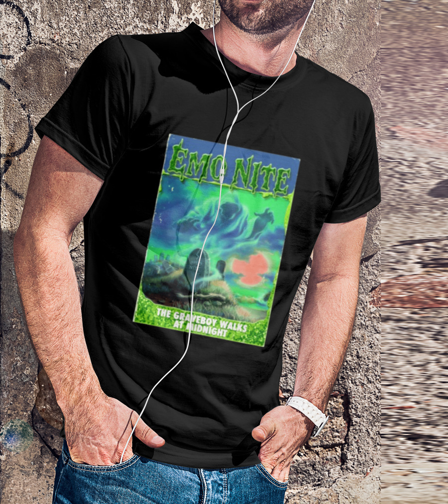 Emo Nite The Graveboy Walks At Midnight Goosebumps T-Shirt