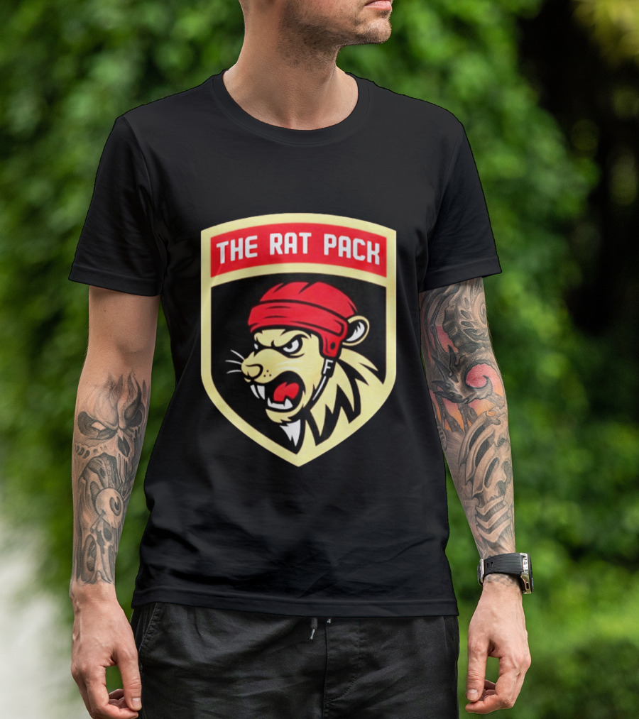 Florida Panthers The Rat Pack NHL Hockey Fierce Lion Head T-Shirt