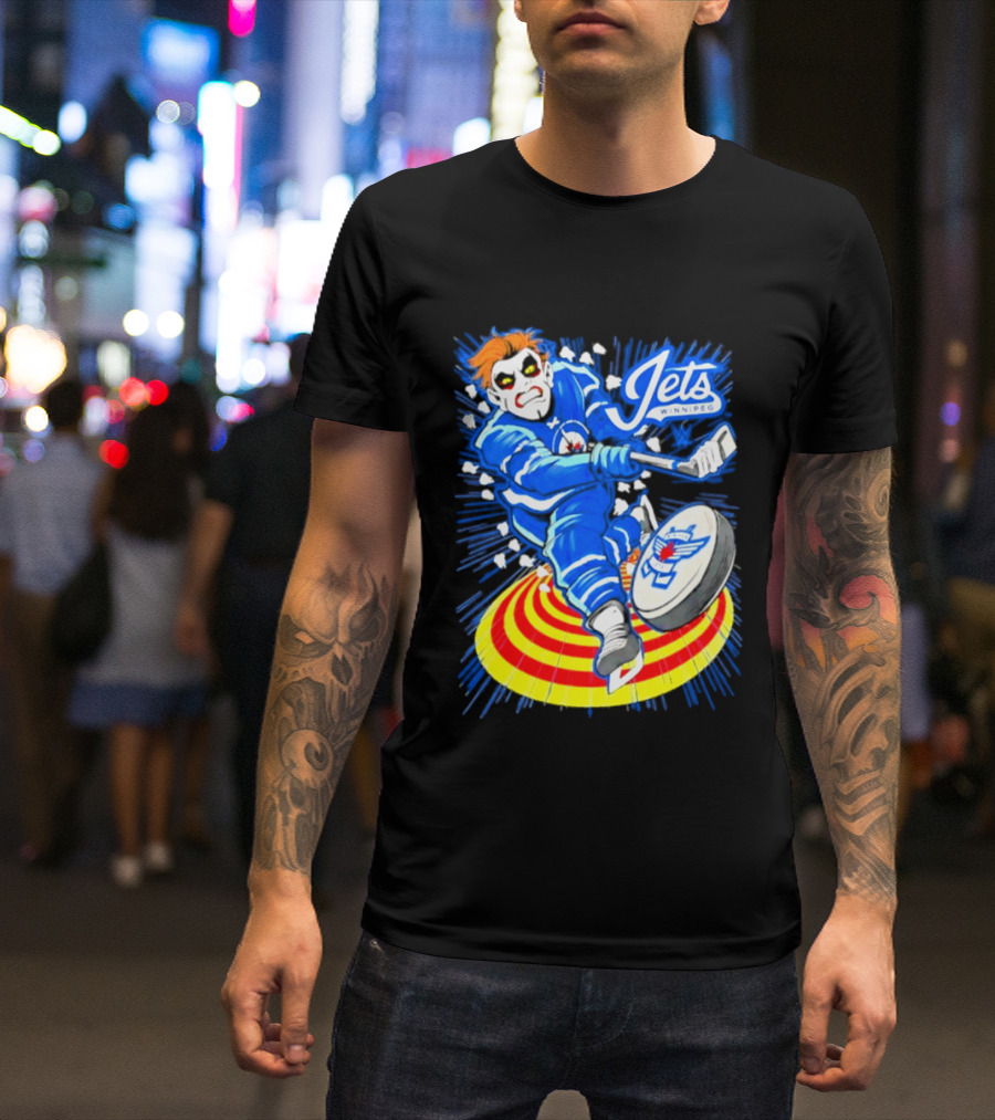 Winnipeg Jets Danhausen Winnipeghausen Hockey Collaboration T-Shirt