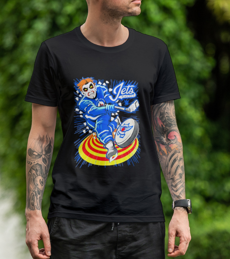 Winnipeg Jets Danhausen Winnipeghausen Hockey Collaboration T-Shirt