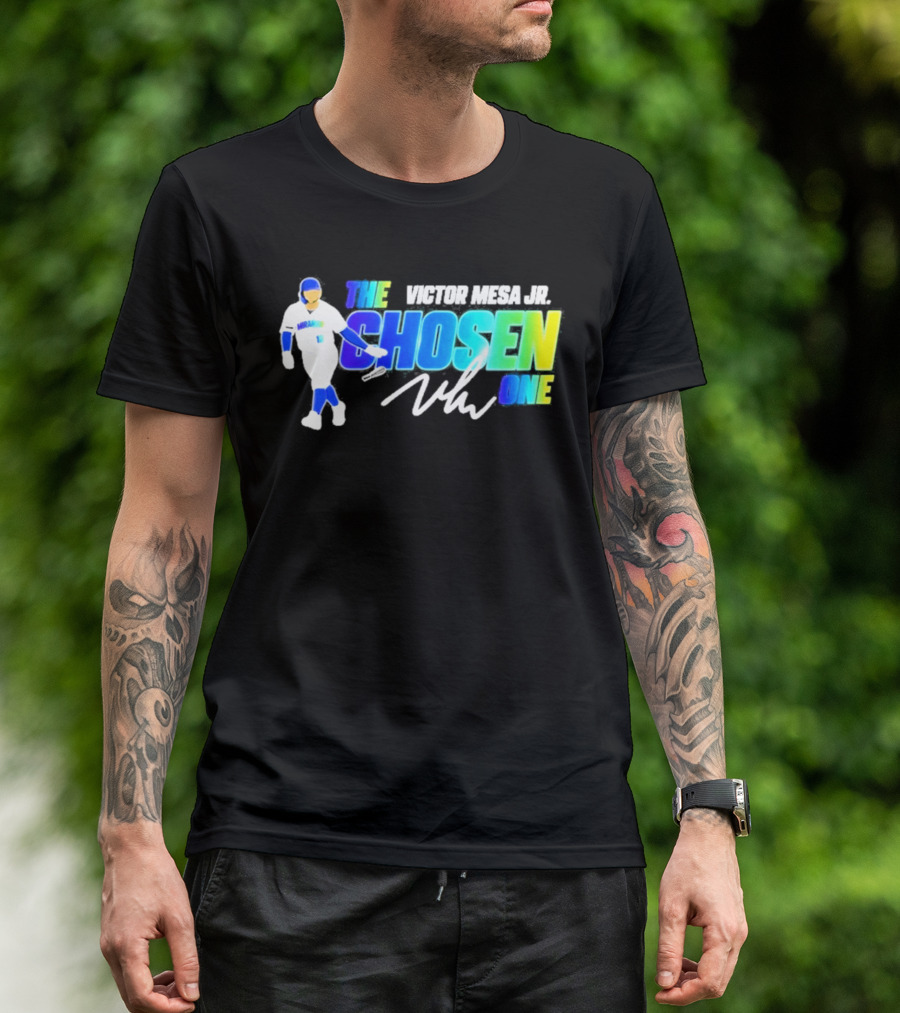 Rays Victor Mesa Jr The Chosen One Baseball Player T-Shirt