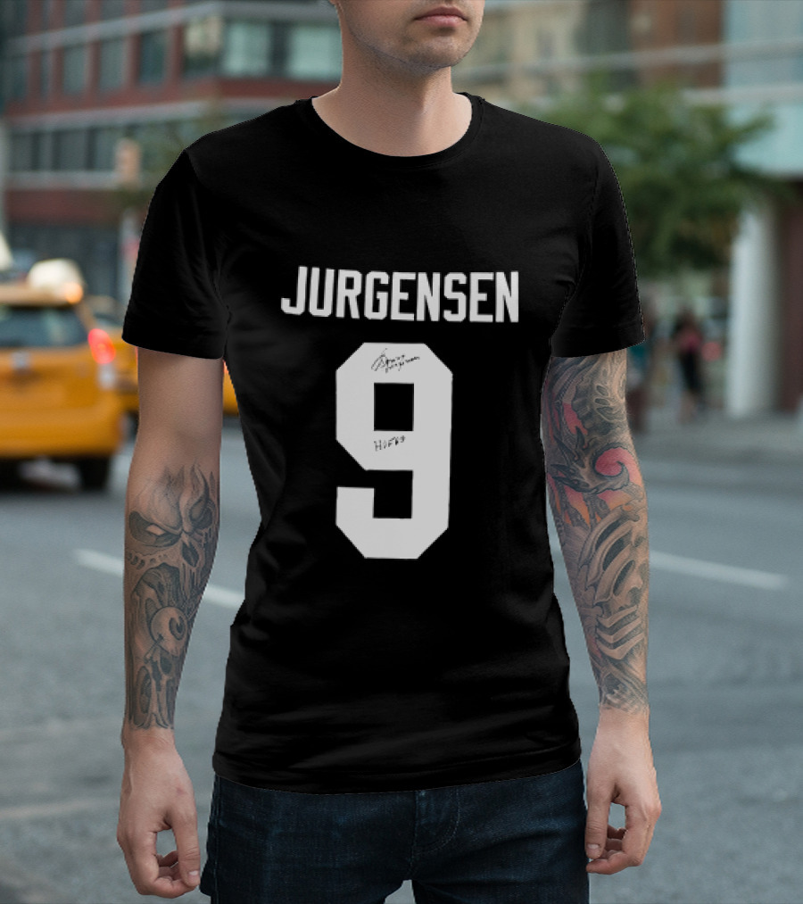 Jurgensen 9 Sonny Jurgensen Washington Redskins In Memory Of 1934 2026 Players 2 Sided T-Shirt