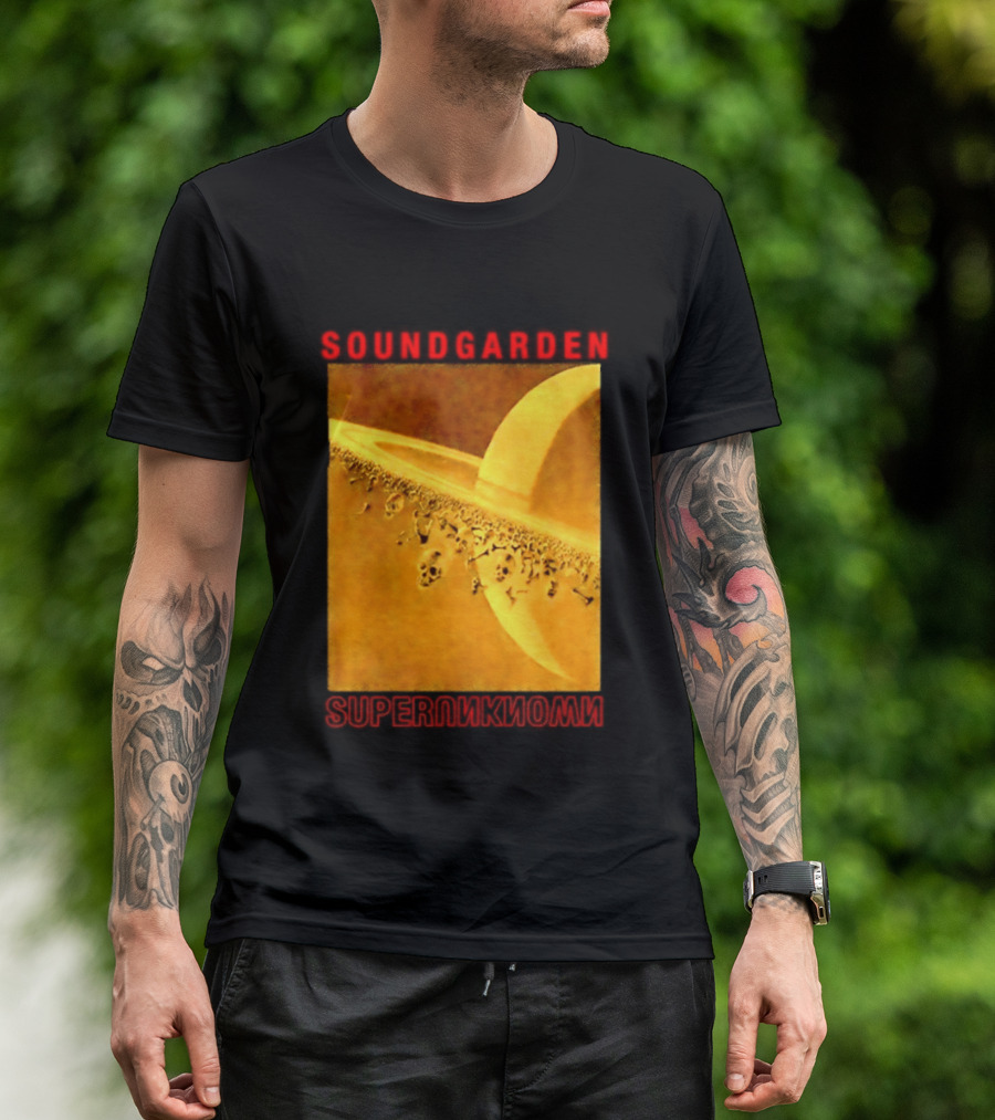 Soundgarden Superunknown Saturn Skulls Grunge Chris Cornell T-Shirt