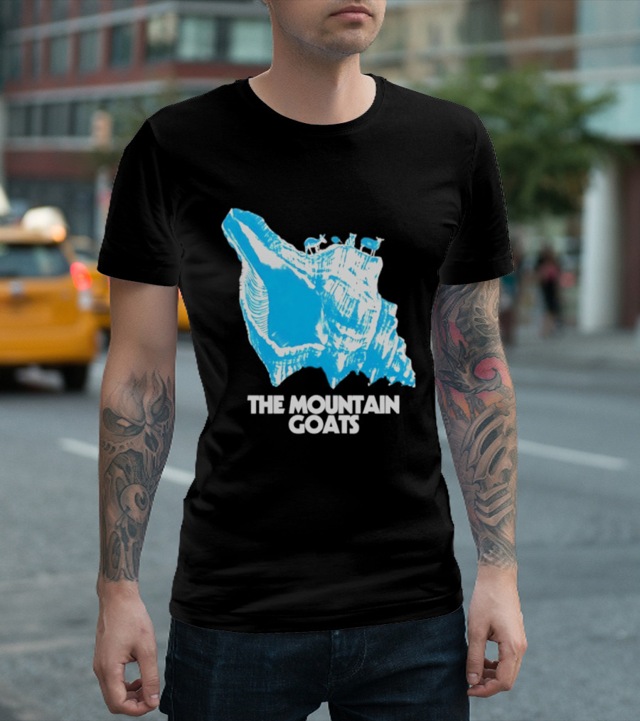 The Mountain Goats Indie Rock John Darnielle Blue Conch T-Shirt