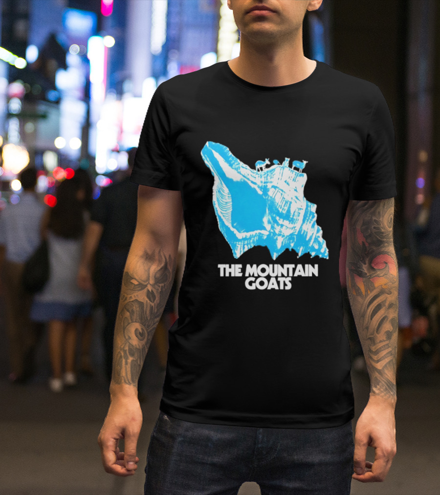 The Mountain Goats Indie Rock John Darnielle Blue Conch T-Shirt