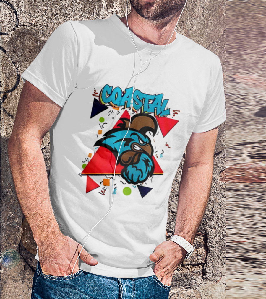 Coastal Carolina Chanticleers 90s NCAA Football 2026 Two Sided T-Shirt