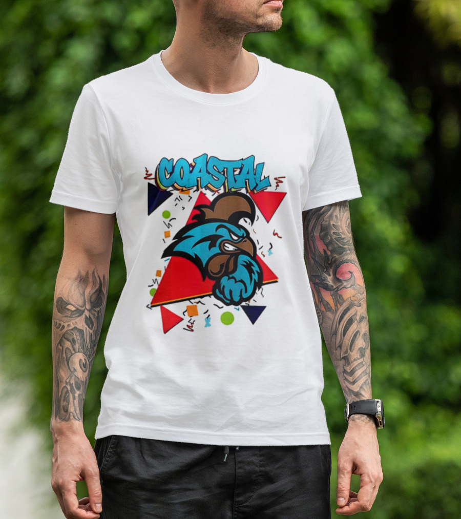 Coastal Carolina Chanticleers 90s NCAA Football 2026 Two Sided T-Shirt