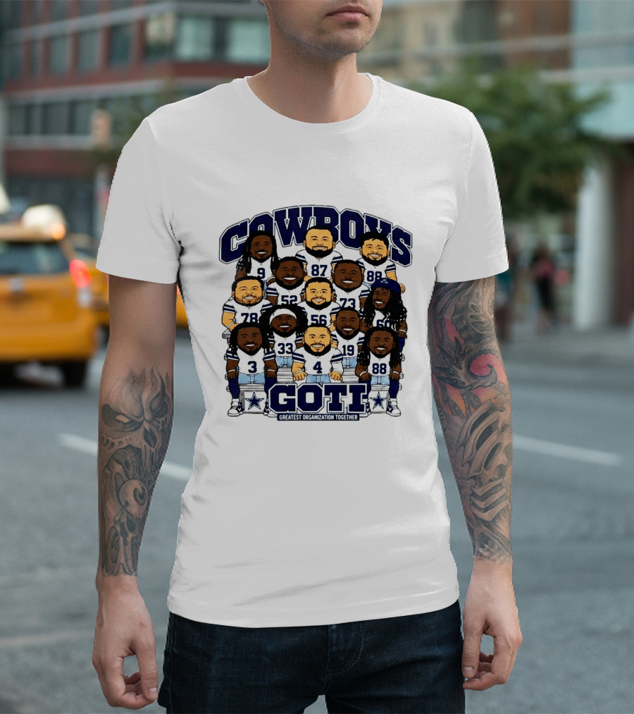 Cowboys GOTI Greatest Organization Together Football Team T-Shirt