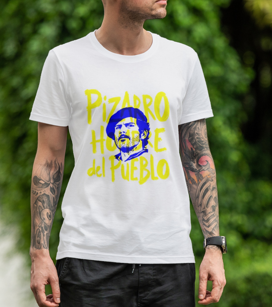 Pizarro Hombre Del Pueblo Latin American Yellow Blue T-Shirt