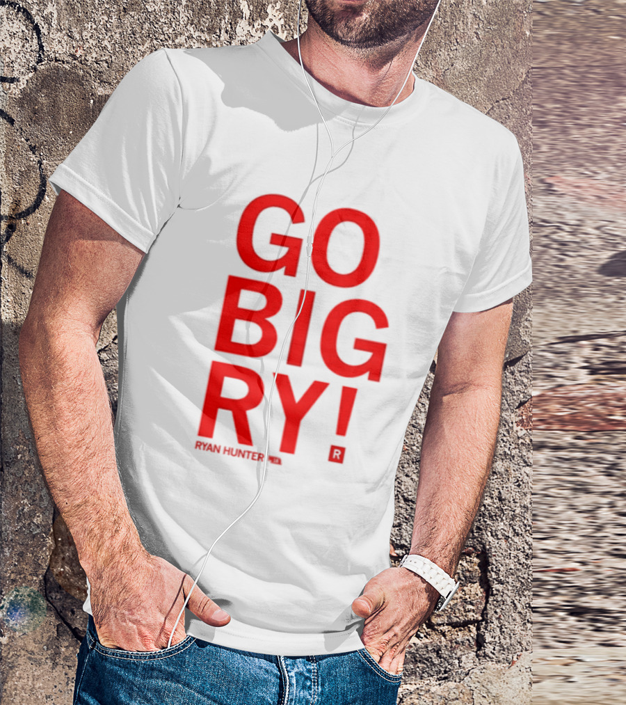 Ryan Hunter 18 Nebraska Huskers Volleyball NCAA Go Big Ry T-Shirt