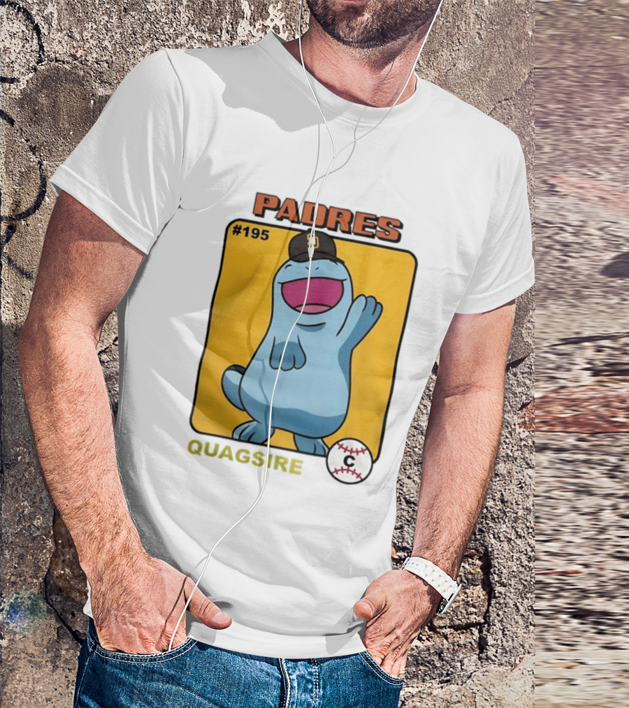 San Diego Padres Quagsire Pokemon Collaboration #195 T-Shirt