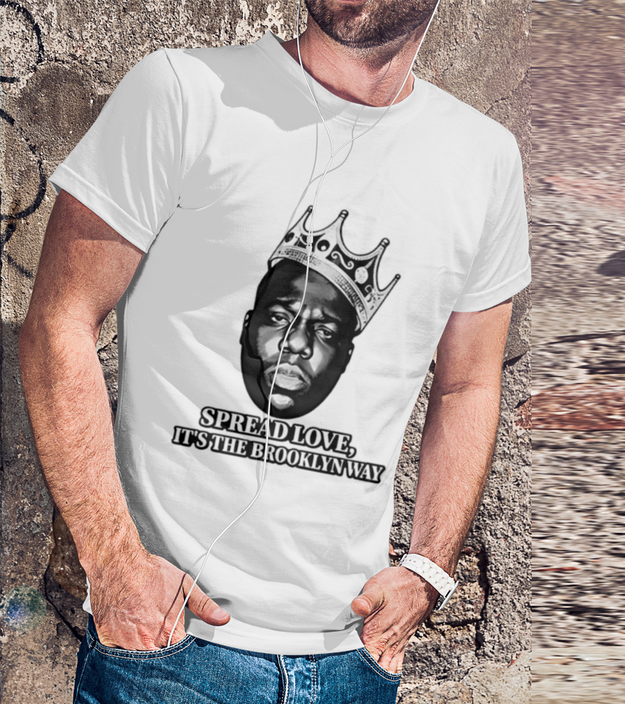 Jo Koy Biggie Spread Love It's The Brooklyn Way Crowned T-Shirt