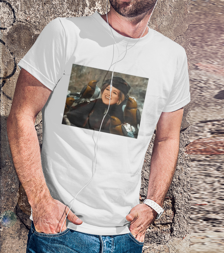 Kelly Clarkson With Birds Snow White T-Shirt
