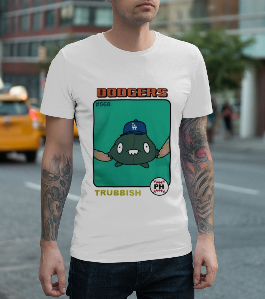 Los Angeles Dodgers Trubbish Pokémon Hat PH #568 T-Shirt