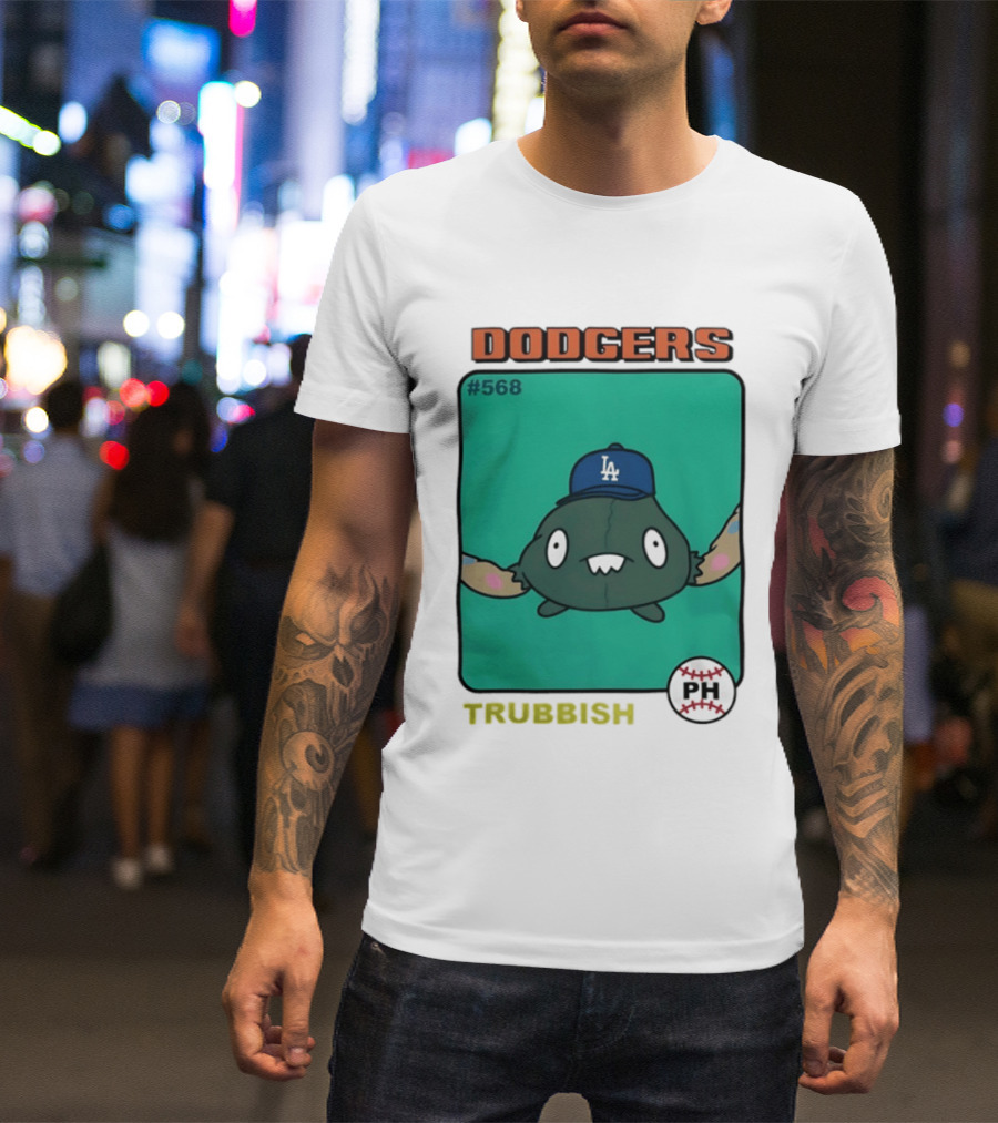 Los Angeles Dodgers Trubbish Pokémon Hat PH #568 T-Shirt