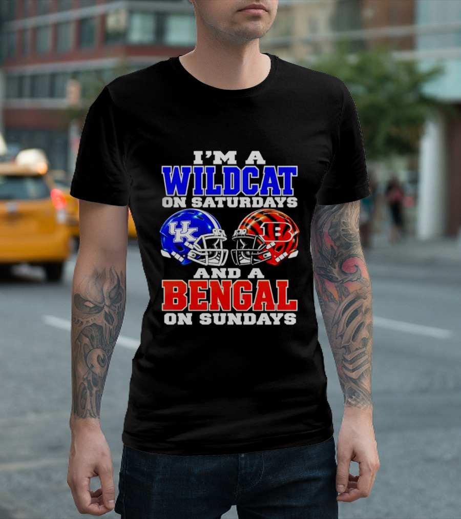 I'm A Kentucky Wildcat On Saturdays And A Bengal On Sundays T-Shirt