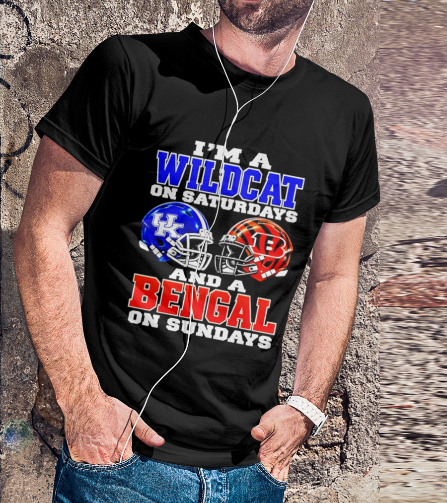 I'm A Kentucky Wildcat On Saturdays And A Bengal On Sundays T-Shirt