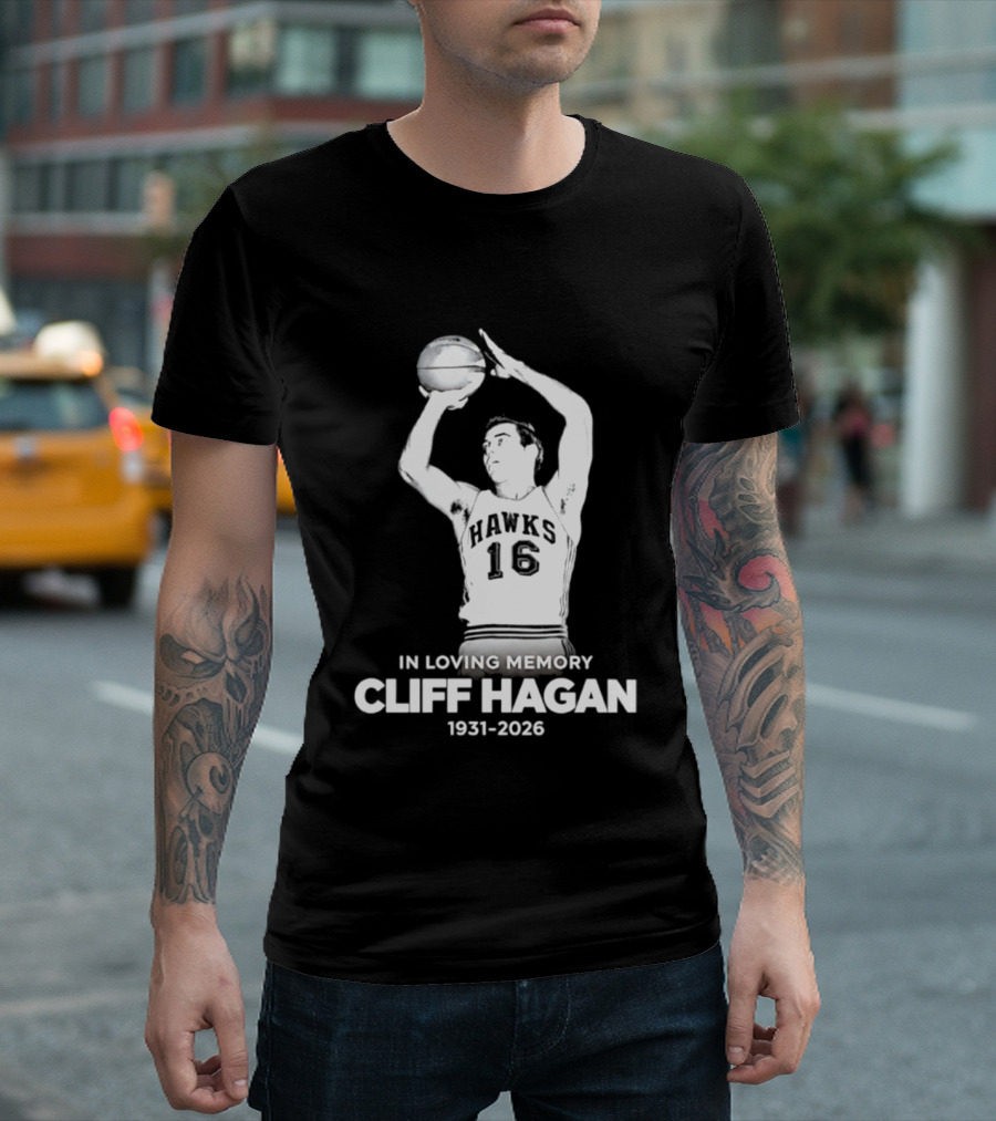 In Loving Memory Cliff Hagan 1931 2026 Basketball Legend T-Shirt