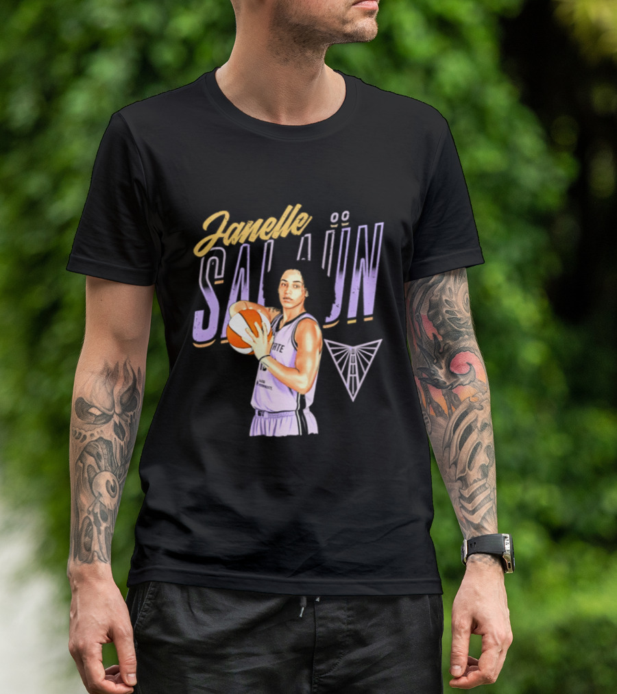 Janelle Salaun Golden State Valkyries Basketball Pose 2026 T-Shirt