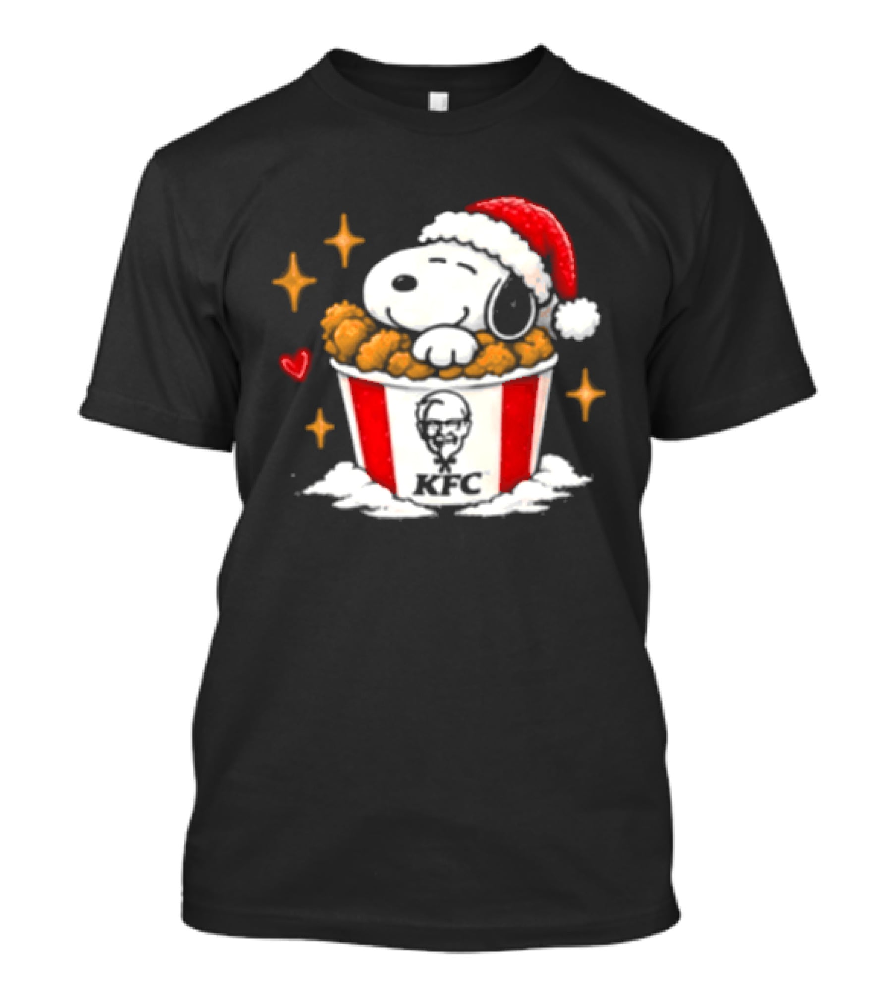 KFC Snoopy Christmas Chicken Bucket Holiday Special For Chicken Lovers T-Shirt