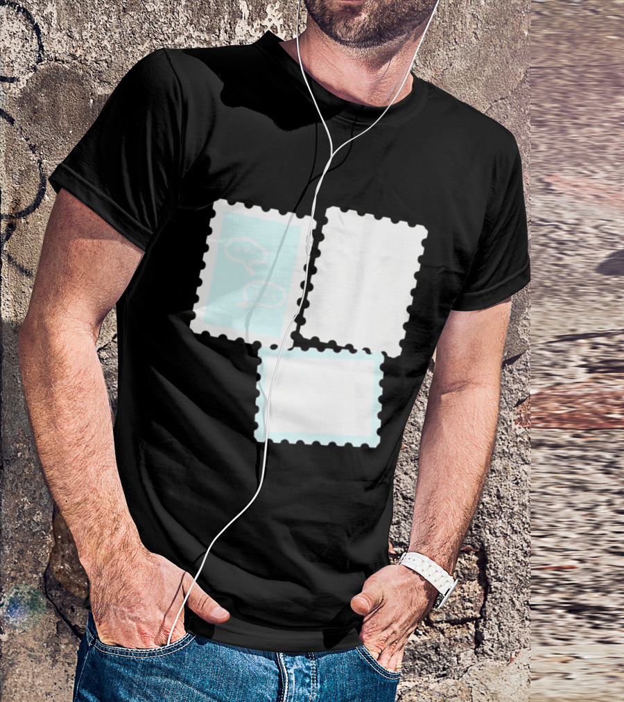 MassBQ Postage Stamps Speech Bubbles Collection T-Shirt