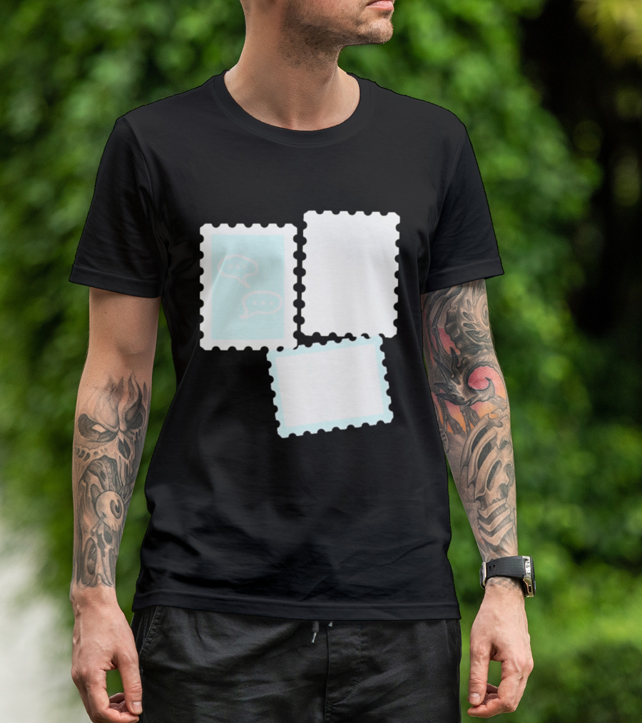 MassBQ Postage Stamps Speech Bubbles Collection T-Shirt