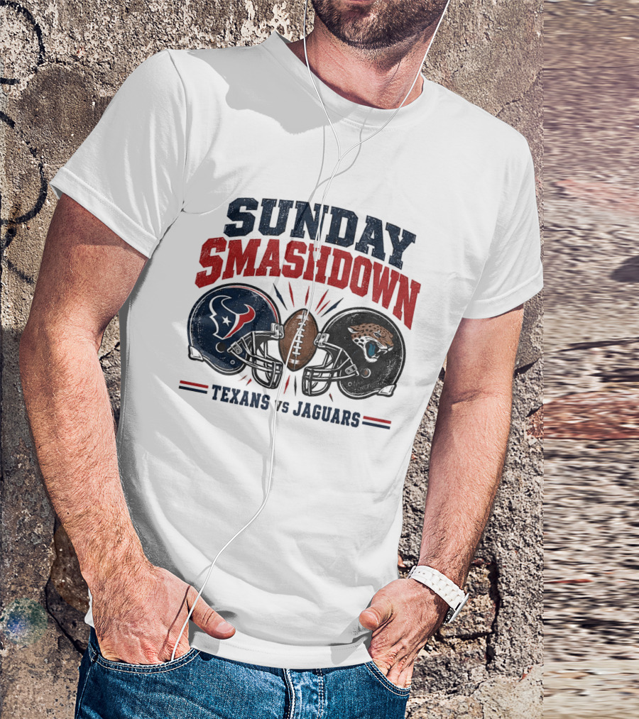 Sunday Smashdown 2026 Texans Vs Jaguars London Football Clash Week 6 T-Shirt