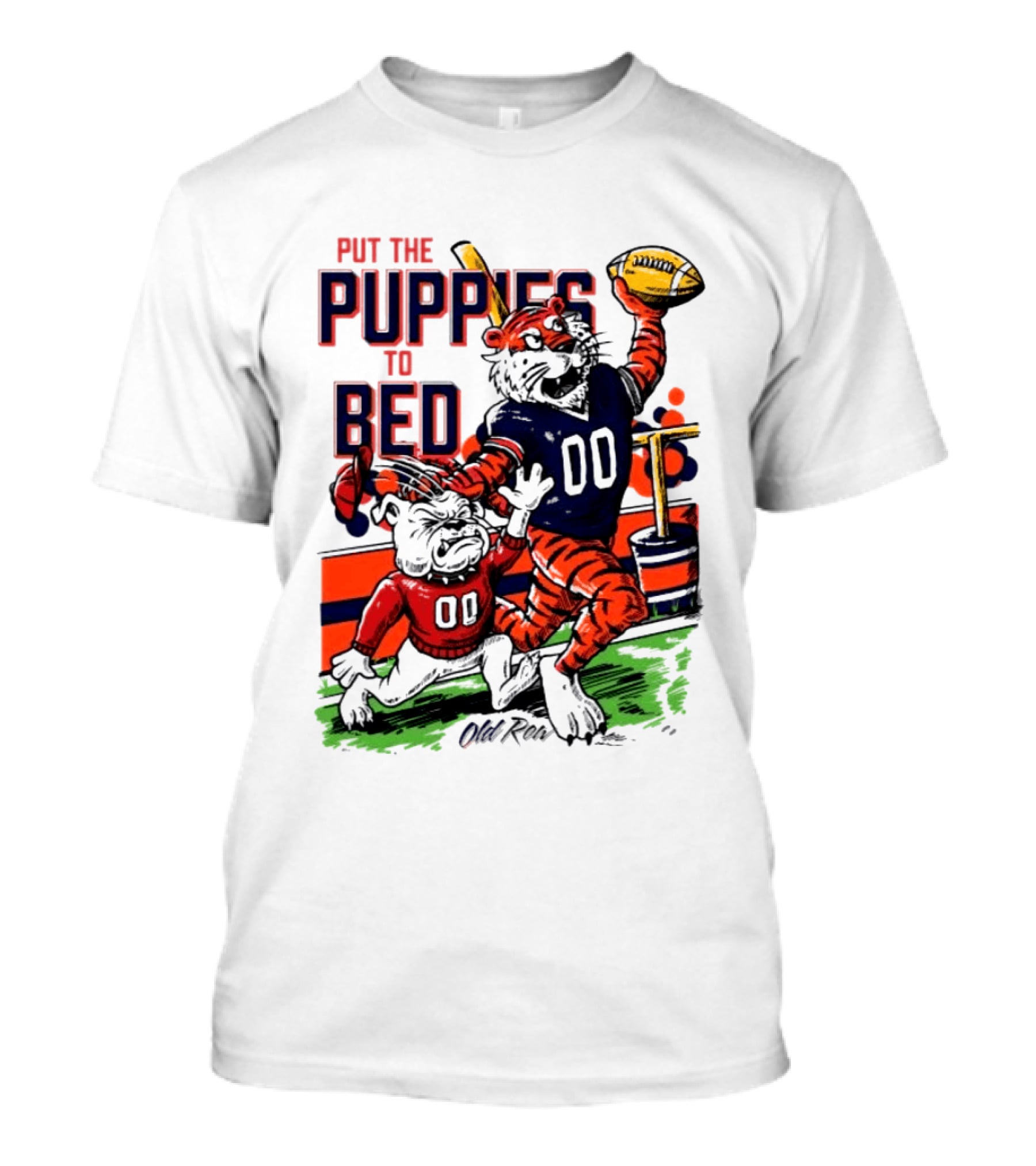 Auburn Tigers Put The Puppies To Bed Georgia Bulldogs Football Victory 2026 T-Shirt