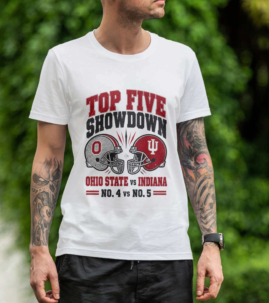 Ohio State Vs Indiana Top Five Showdown No 4 Vs No 5 T-Shirt