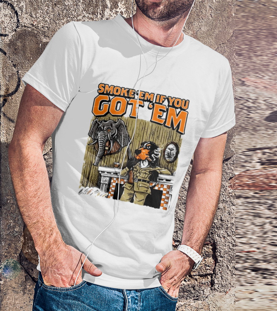 Smoke 'Em If You Got 'Em Tennessee Volunteers Beat Alabama Crimson Tide 26 10 T-Shirt