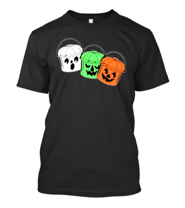 Ghost Pumpkin Candy Buckets Halloween 2026 T-Shirt