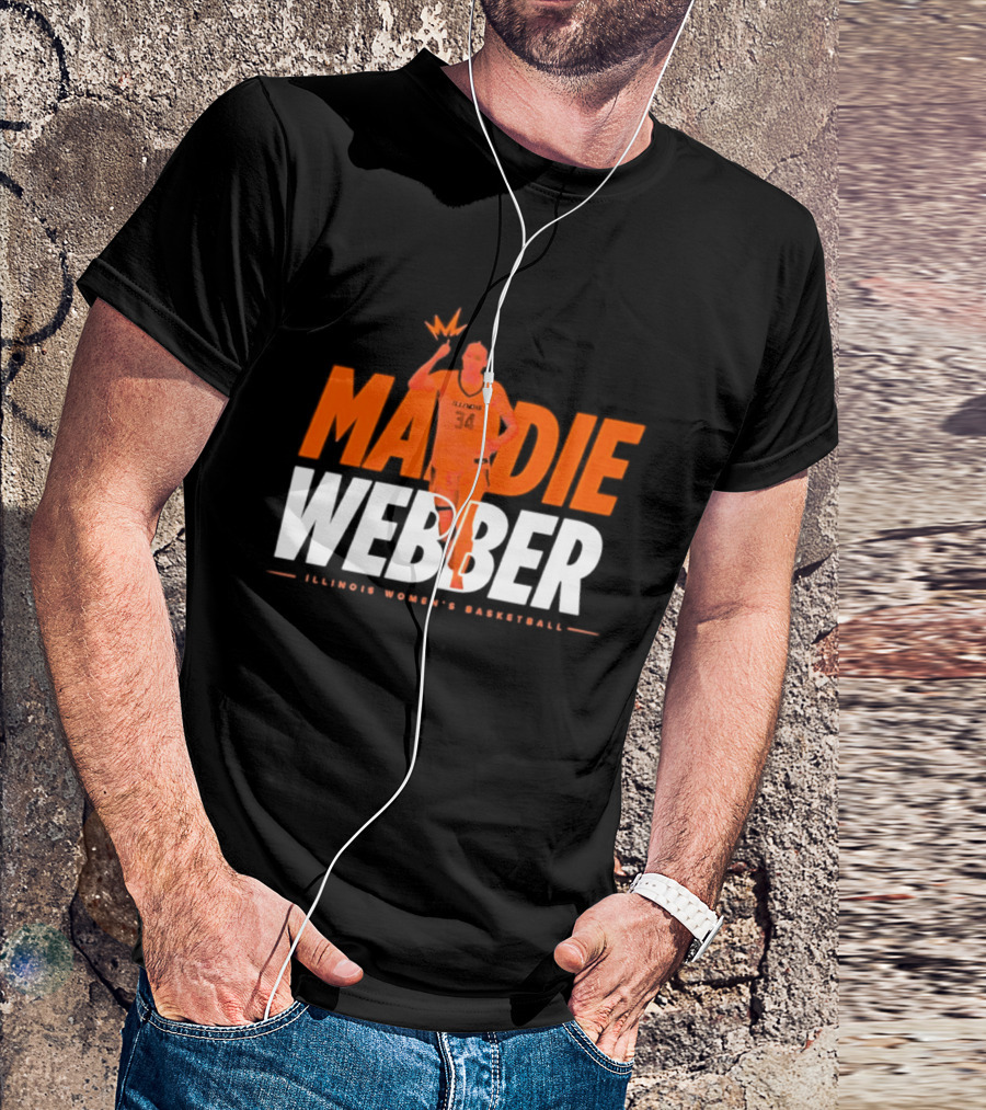 Maddie Webber Illinois Women's Basketball Fighting Illini T-Shirt