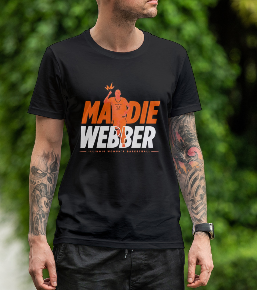 Maddie Webber Illinois Women's Basketball Fighting Illini T-Shirt