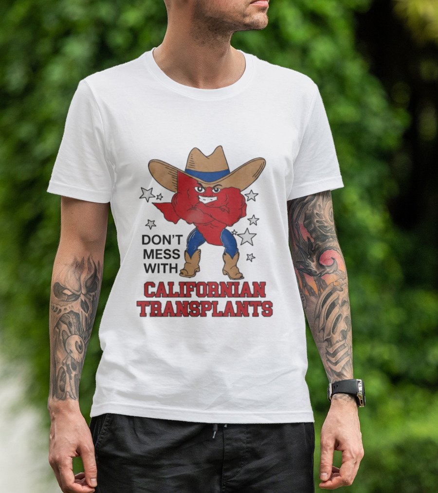 Ella Langley Don't Mess With Californian Transplants Texas Cowboy Stars T-Shirt