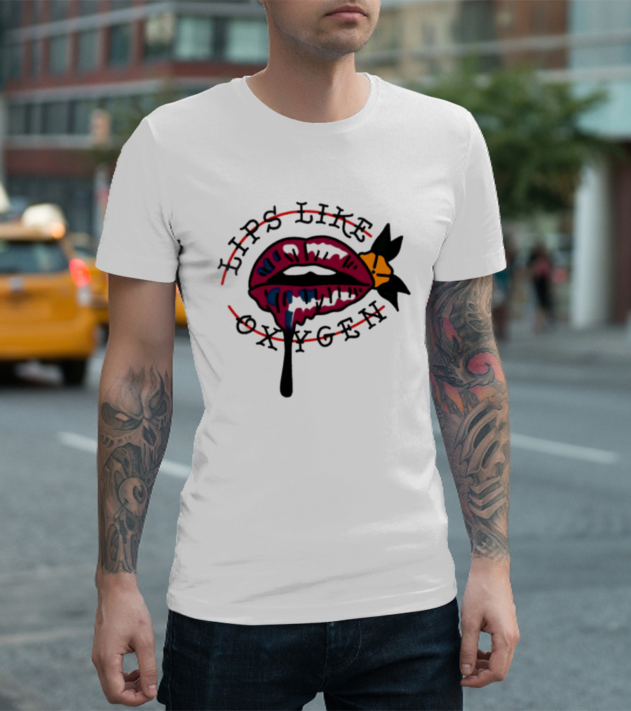 Lips Like Oxygen The Cure Robert Smith T-Shirt